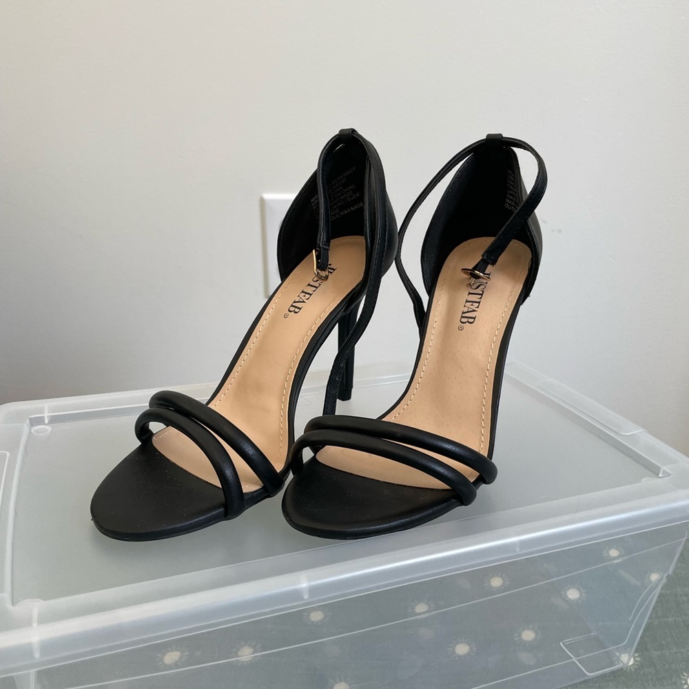 Black Strappy Heels